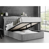 Limelight Rosa Storage Double Light Grey Ottoman Bed