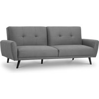 Julian Bowen Monza Fabric Sofa Bed Small Single Grey Sofa Bed