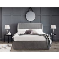 Julian Bowen Frida Storage Ottoman Double Grey Ottoman Bed
