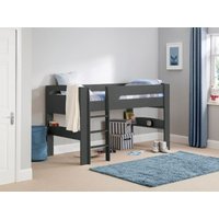 Julian Bowen Pluto Midsleeper Single Anthracite Mid Sleeper