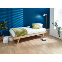 GFW Madrid Trundle Single Oak Stowaway Bed
