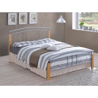 Time Living Tetras King Size Silver Metal Bed