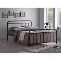 Time Living Miami Double Black Metal Bed