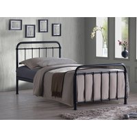 Time Living Miami Single Black Metal Bed