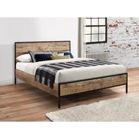 Birlea Urban Bed Rustic Double Wooden Bed