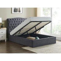 Limelight Rosa Storage King Size Dark Grey Ottoman Bed