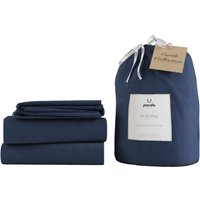 Panda Linen Bedding Set - Midnight Navy - 6ft Super King Size