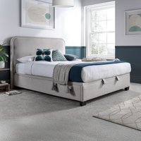 Clifton - Super King Size - Ottoman Storage Bed - Stone Clay - Velvet - 6ft