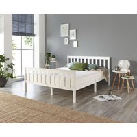 Solid Wood White Bed Frame - Single to Super King Sizes